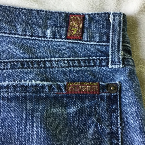 Distressed 7 for all mankind jeans size 28 - Picture 6 of 8